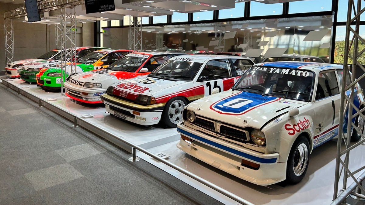 Honda Civics at Honda Collection Hall