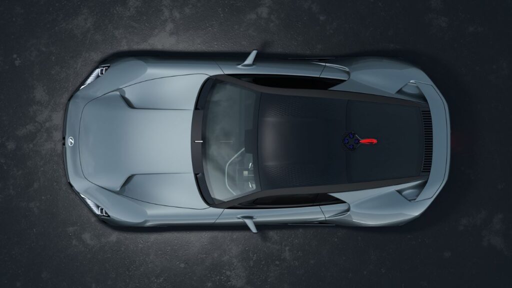 Overhead View of Lexus Concept Car