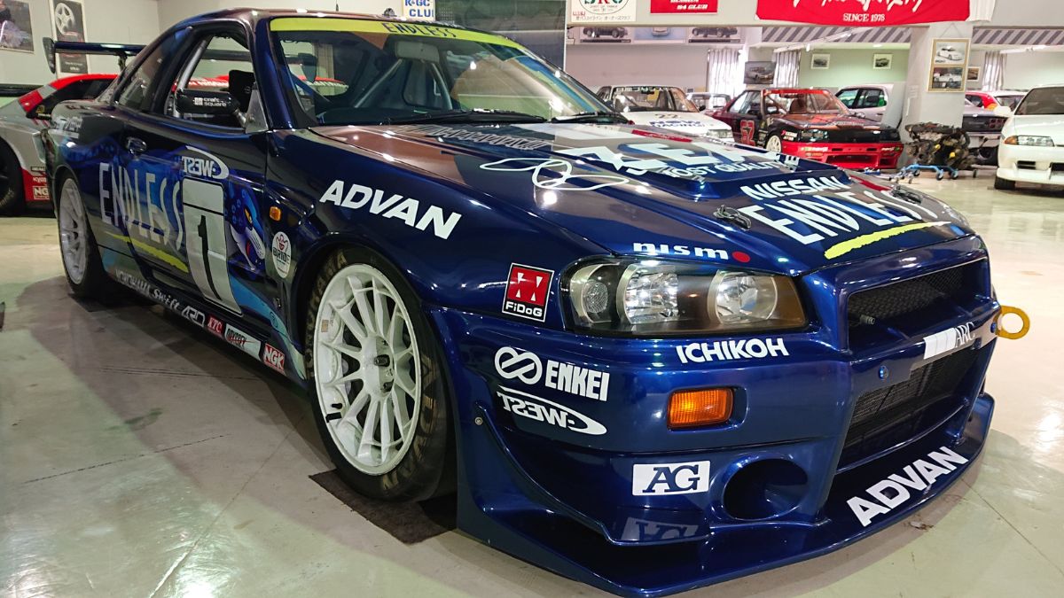 R34 GT-R Motul Pitwork at Prince and Skyline JDM Museum