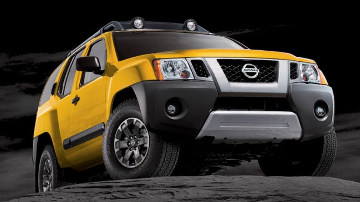 Yellow Nissan Xterra
