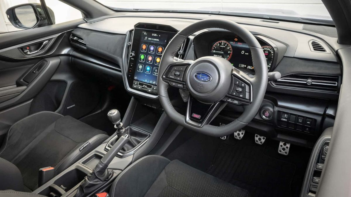 Interior of Subaru WRX STI Sport