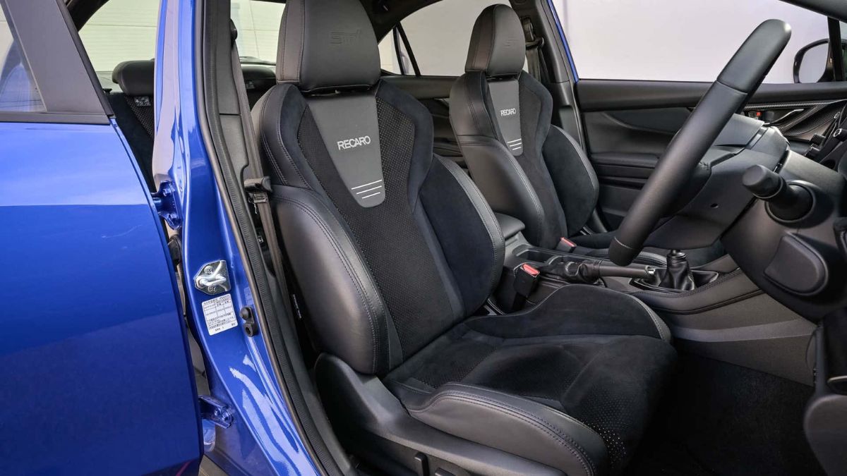 Recaro Seats inside WRX STI