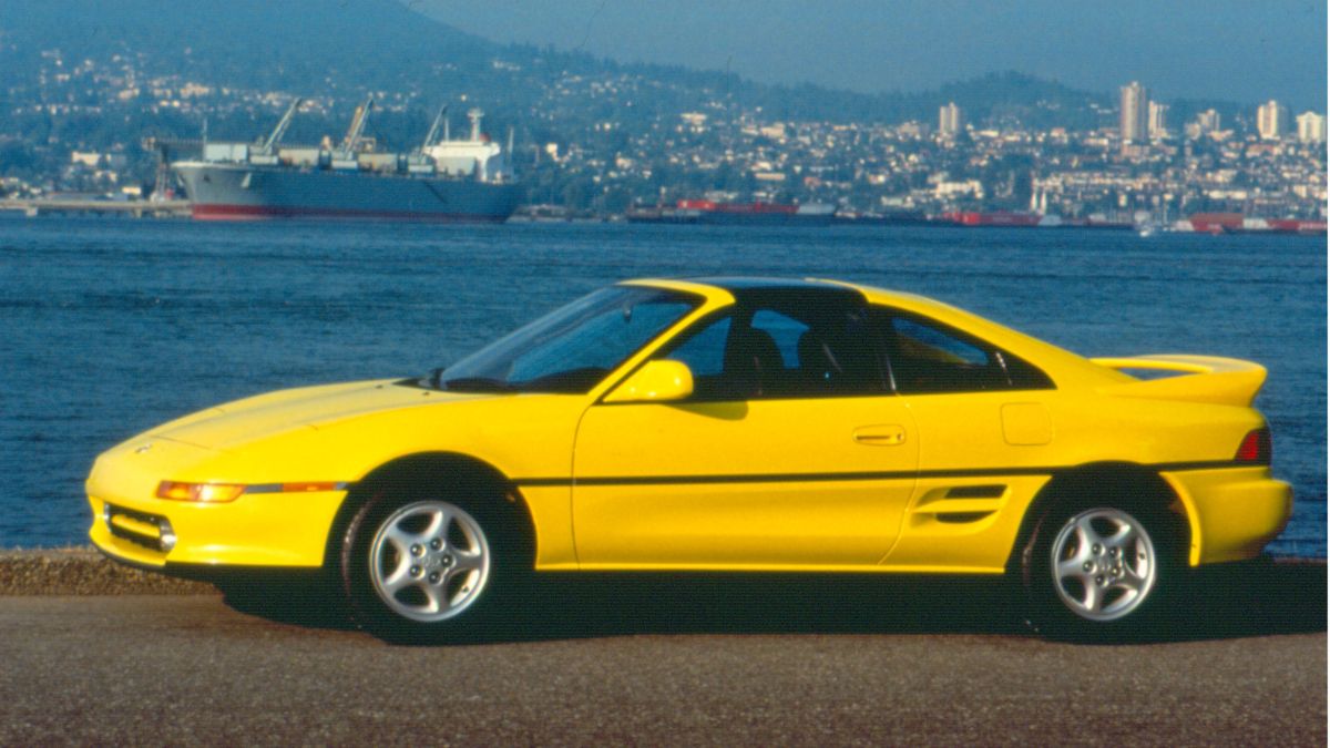 Yellow Toyota MR2