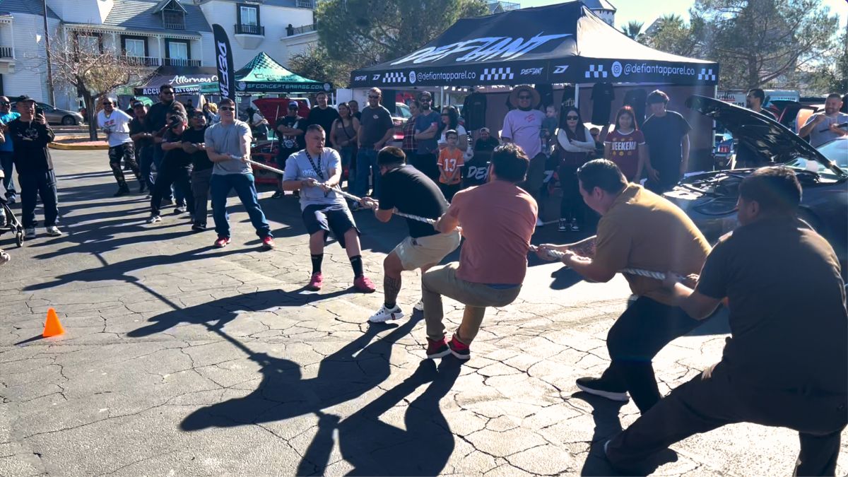 Tug of War at Gearhead Society Car Meet