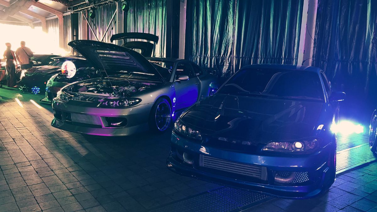 Nissan S15s at DRVN AFTR DRK Sung Kang Drifter Event