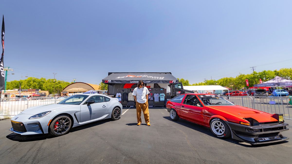 Sung Kang Next To 2027 GR86 in Thunder 3
