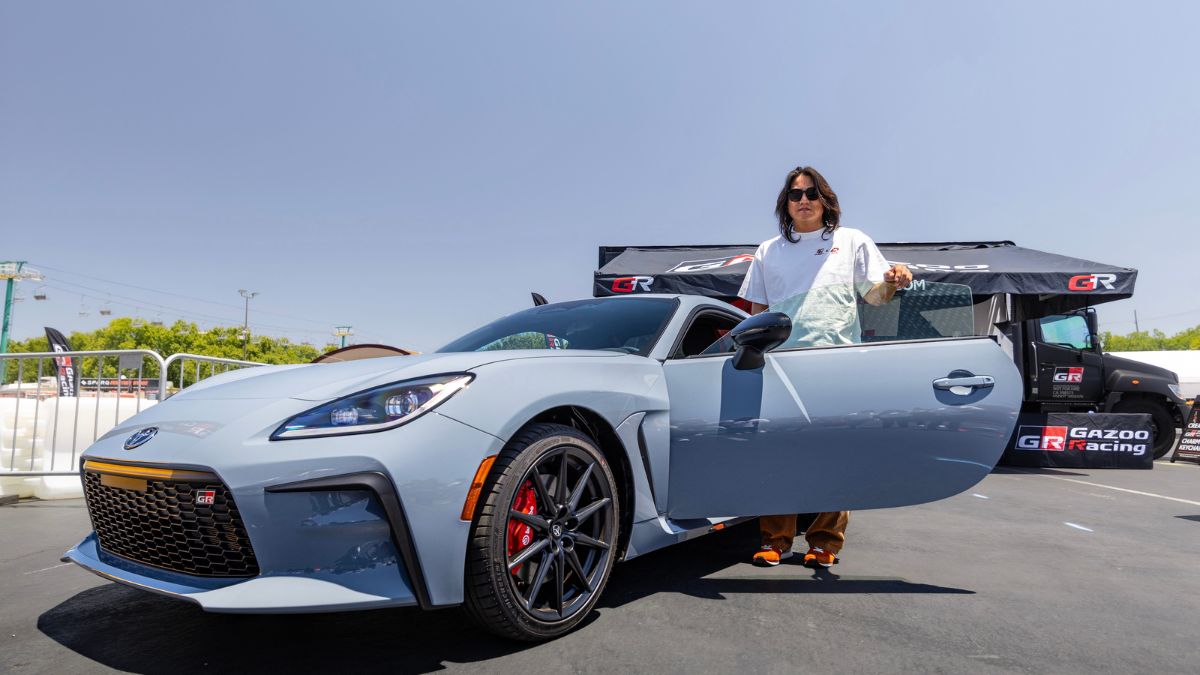 Sung Kang Next To 2027 GR86 in Thunder 5