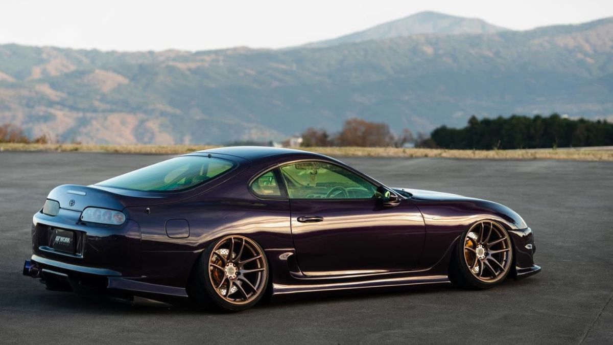 Toyota Supra with WORK Emotion CR Shigoku Wheels