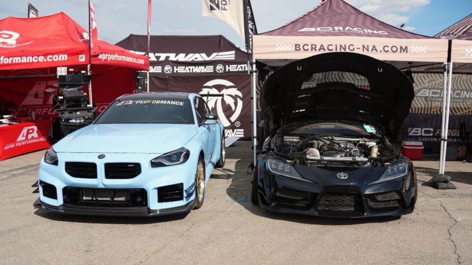 BMW and GR Supra at Car Show